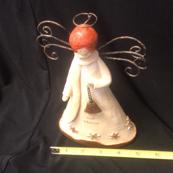 Russ Berrie & Co. Glitter & Gold "Bless Our Home" Angel #22557 - Picture 8 of 8